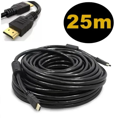 Cabo Hdmi 25m Blindado 1.4 Ethernet 25 Metros Full
