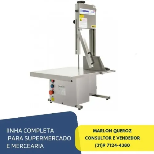 Serra Fita Beccaro De Bancada toda inox bivolt SF174STDIN