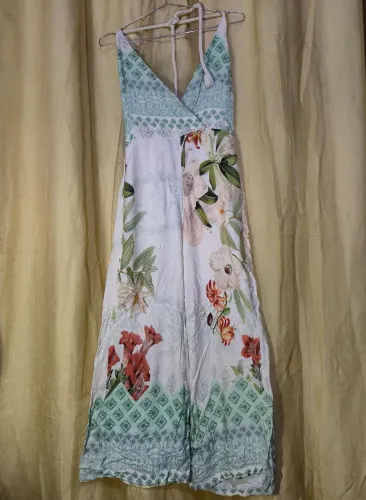 MACACÃO MIDI ELEGANTE AQUAMAR - tam P