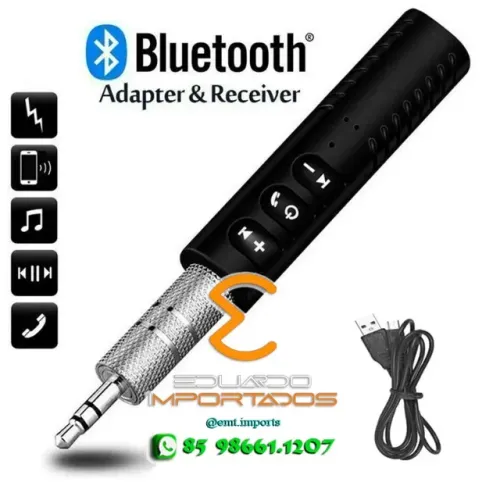 Receptor de Áudio Bluetooth sem Fio BT-USB-04