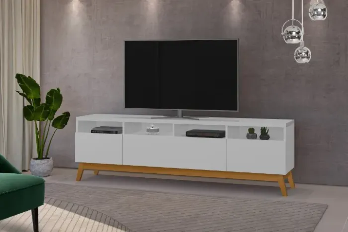 RACK ZURIK 1.80m PARA TV ATÉ 65'' 3 PORTAS DIVERSAS CORES = FRETE E MONTAGEM GRÁTIS!
