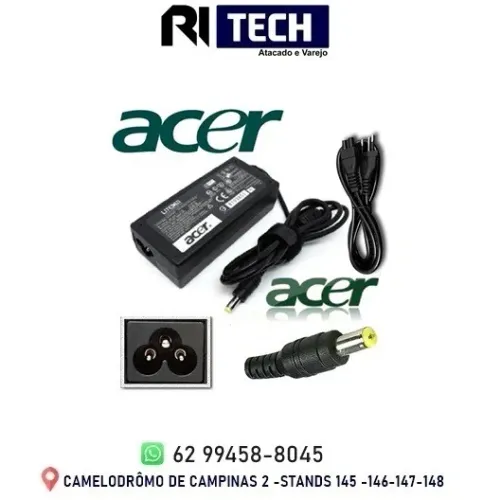 Fonte Notebook Acer Aspire V3-571-6496 19v 3.42a 65W 5.5MM X 1.7MM Bivolt