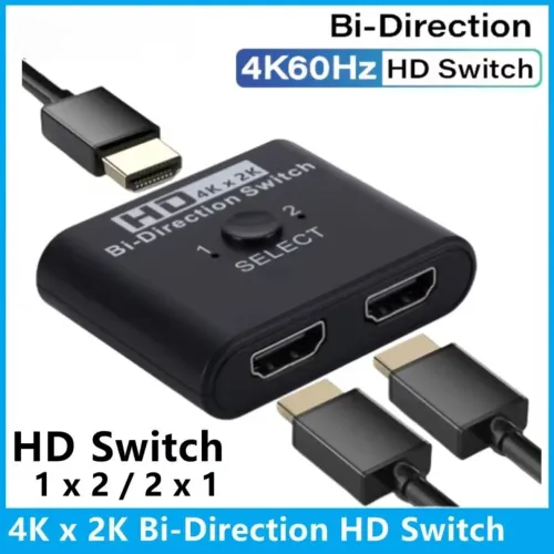 Chaveador HDMI Bi-Direcional 4K 60Hz