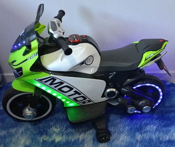 Moto Elétrica Infantil Esportiva com Luzes
