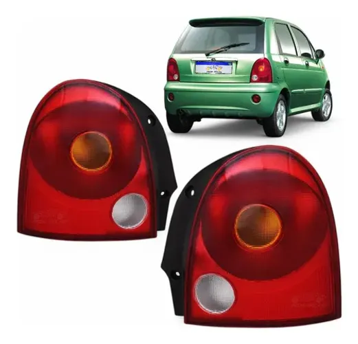 Par Lanterna Chery Qq 2011 2012 2013 2014 2015 Ambos Lados Vermelho
