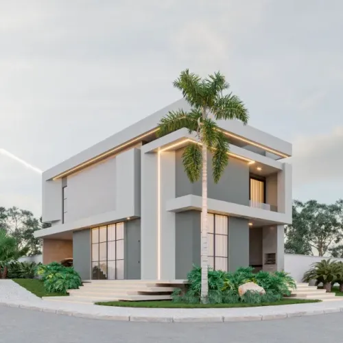 Condomínio Monteville - 238m², 4 Suítes, Casa de esquina