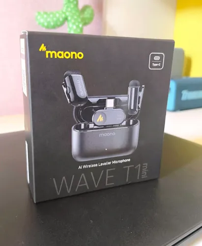 Microfone de lapela Maono T1 Mini tipo-C