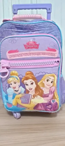 Mochila Princesas Disney com rodinhas