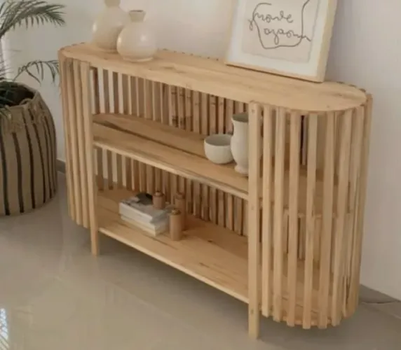 Rack de madeira estilo moderno