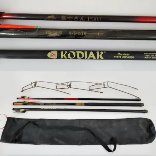 Varas de Pesca com Bolsa e Suportes