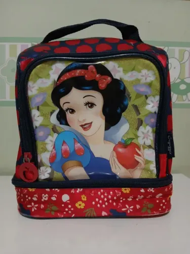 Lancheira Escolar Térmica Branca de Neve