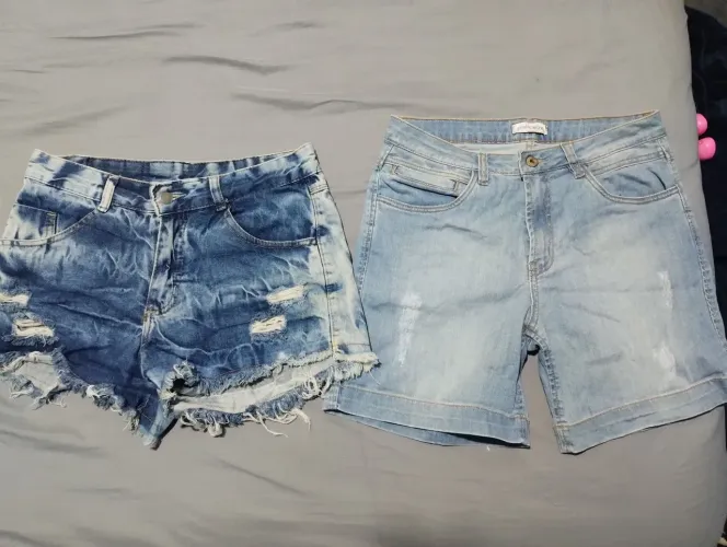 Kit 02 Shorts Jeans Femininos
