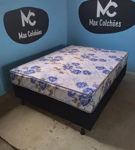 Cama Box Casal Molas Bonnel, Nova Imperdível. 