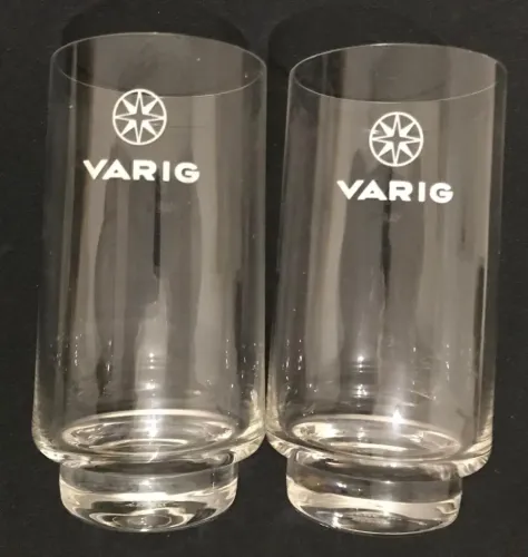 Copos Cristal Varig Raridades da Década de 80/90