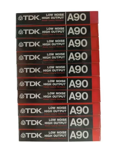 fita cassete TDK A90 - Low Noise High Output