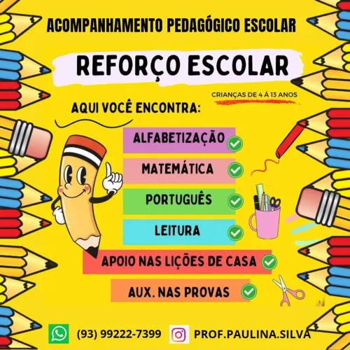 AULAS PARTICULARES 02 A 11 ANOS