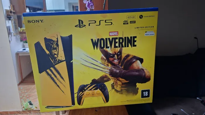 Playstation 5 limited edition wolverine lacrado nota fiscal