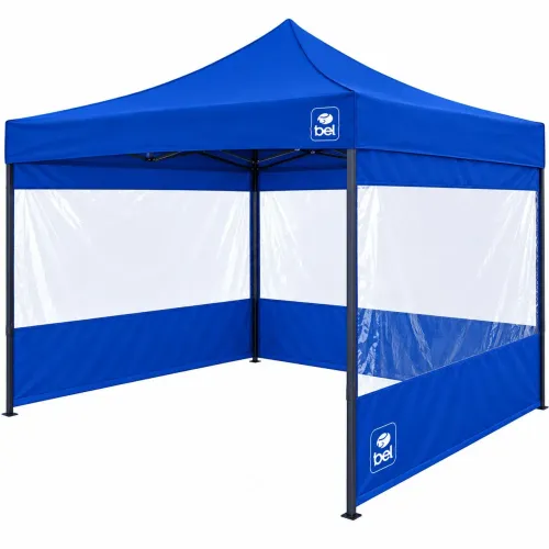 Kit Tenda Sanfonada Aço Bel Azul com Laterais