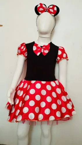 Fantasia Minnie veste 7/10 anos