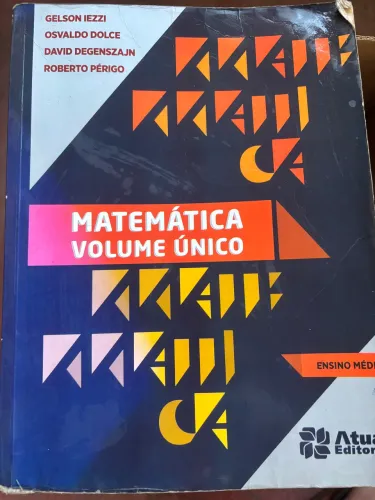 Matemática Volume Único - Gelson Iezzi ESPCEX ENEM Vestibular 