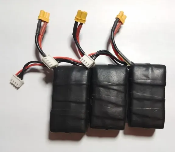 Kit 3 baterias Tattu 850 mAh 75C 3S