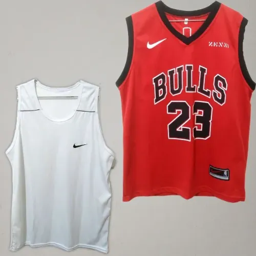 Kit Regatas: Regata Chicago Bull Jordan23 NBA Esportiva e Regata da Nike Fitness