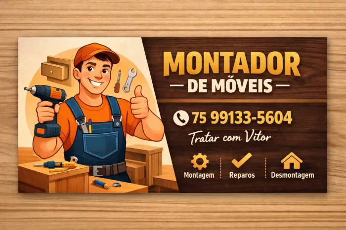 Montador de móveis Feira e região!