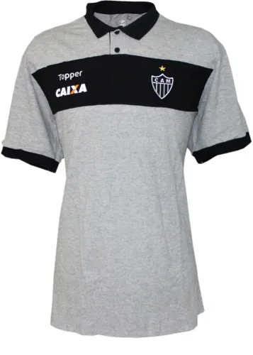 Camisa Polo Viagem Atlético MG 2017 Topper Cinza