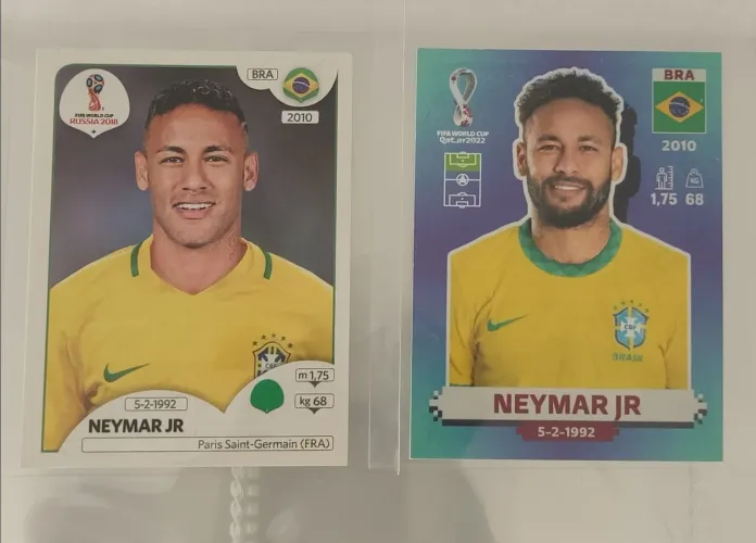 Lote figurinhas Neymar Jr Copas 2018 2022