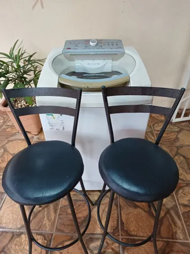 Vendo Maquina de lavar brastemp 11kg +duas banquetas no pix