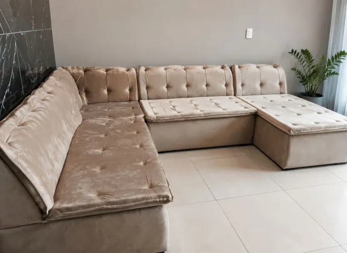 Sofá de Canto Fênix D28 - Entrega imediata!!