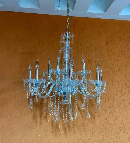 Lustre antigo em cristal Maria Tereza