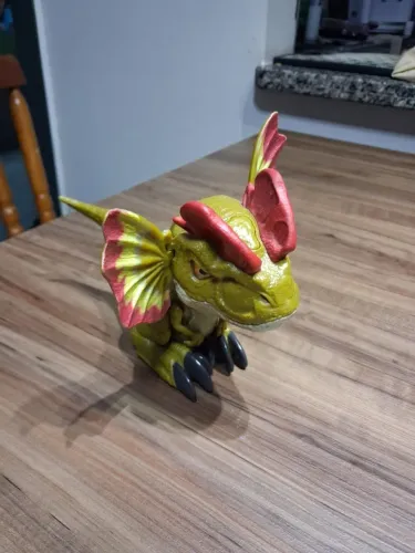 Dinossauro Mattel - Funcionando perfeitamente.