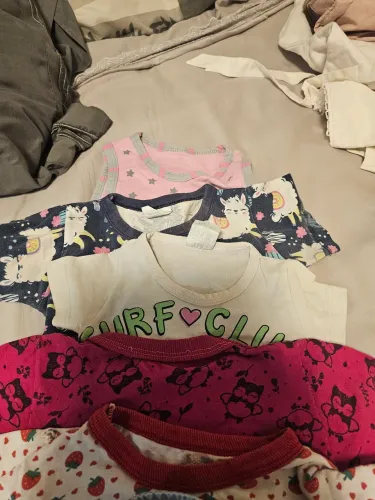 7 blusas infantis usados meninas de 12 a 18 meses
