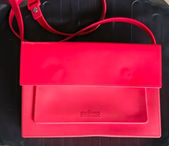 Bolsa melissa duo bag vermelha ( aceito negociar valor)