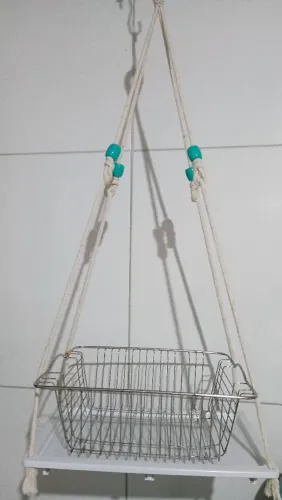 Suporte de macramé fruteira