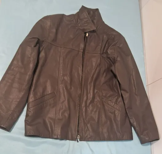 Casaco de couro 100% Cor Marron Tamanho G Marca - Couro Draes