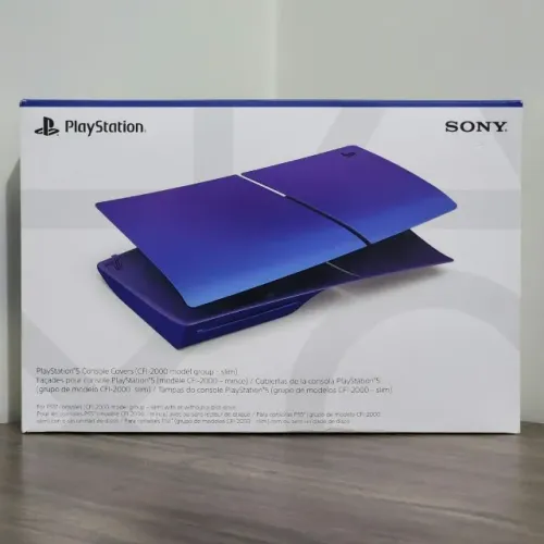 Tampa do Console PlayStation 5 PS5 Slim Chroma Indigo - Novo e Lacrado