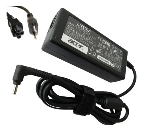 Fonte De Notebook Acer 19v 3,42a 65w Plug Fino