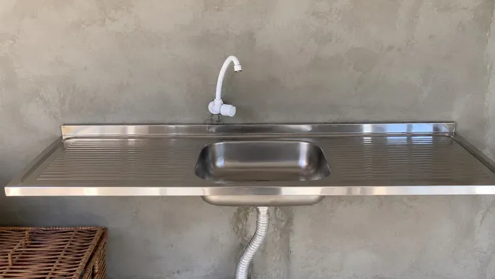 Pia de inox para cozinha 1,60m
