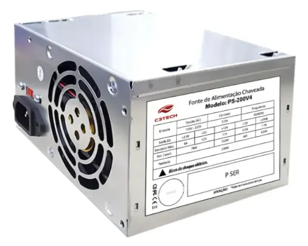 Fonte De Alimentação Para Pc C3tech 200w (Entrego)
