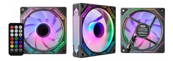 Kit Fan Cooler Infinity RGB 120mm com 3 Fans e Controladora - Novo | Eletrolink