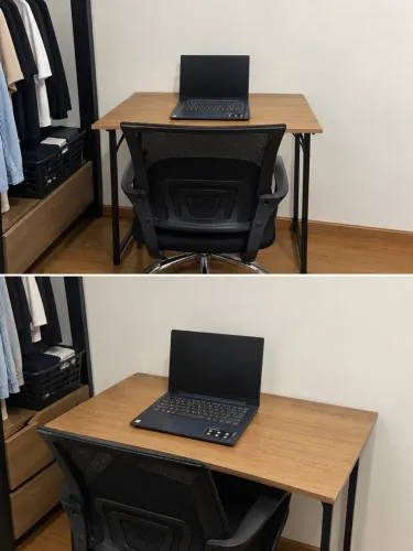Mesa e cadeira de escritório