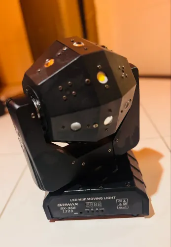 Moving Head LED Mini Moving Light Briwax BX-368 - Bola Maluca / DJ