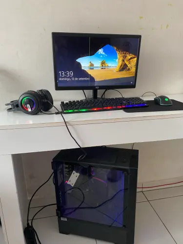 PC Usado Completo + Monitor + Teclado + Mouse | i7 16GB SSD 480GB