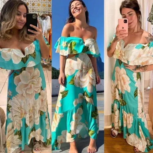 vestido doce flor farm - M/G