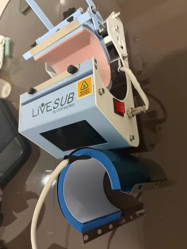 Live sub máquina de estampar Canecas