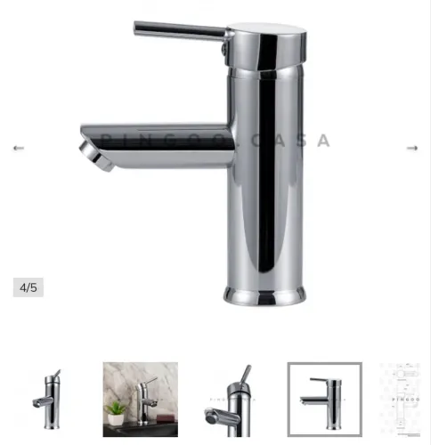 Torneira para Banheiro Misturador Monocomando *INOX BRILHO*