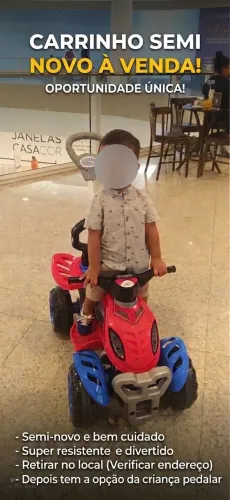 Carrinho semi-novo