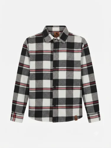 Camisa Infantil Masculina Quadriculada - Manga Longa | Tamanho 6